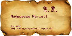 Medgyessy Marcell névjegykártya