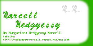 marcell medgyessy business card